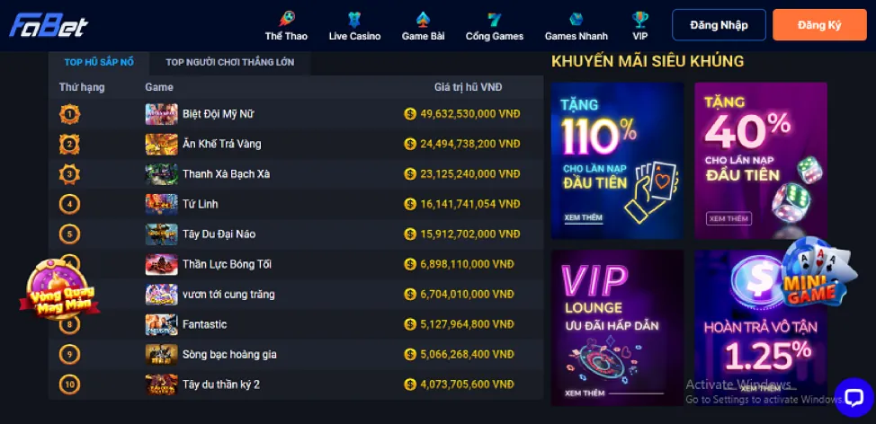 Game nổ hũ mới U888